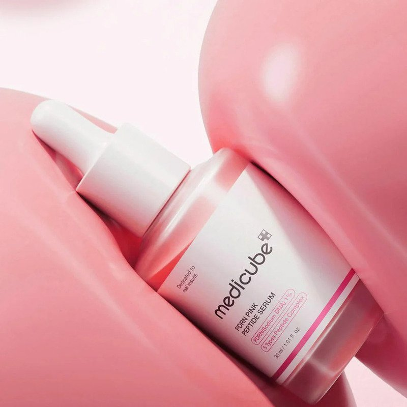 Medicube PDRN Pink Peptide Serum Veido serumas su kolagenu ir peptidais, 30 ml aprašymas - Prekės nuotrauka