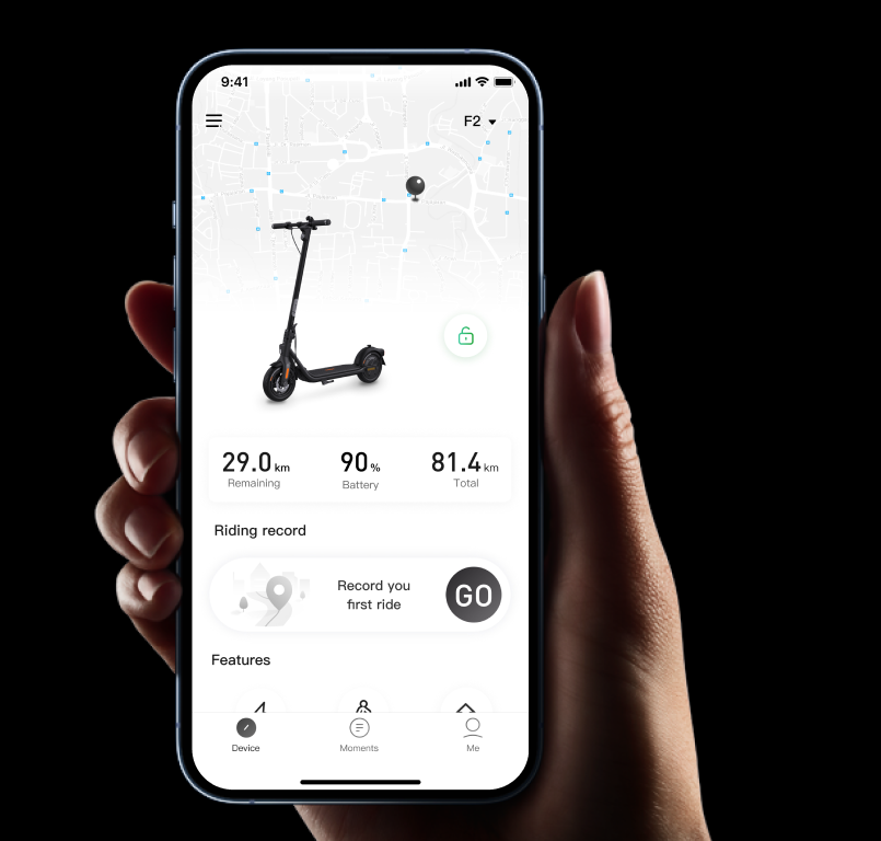 El. paspirtukas Segway F2 Pro E II eKickScooter | 900 W | iki 25 km / h | 10