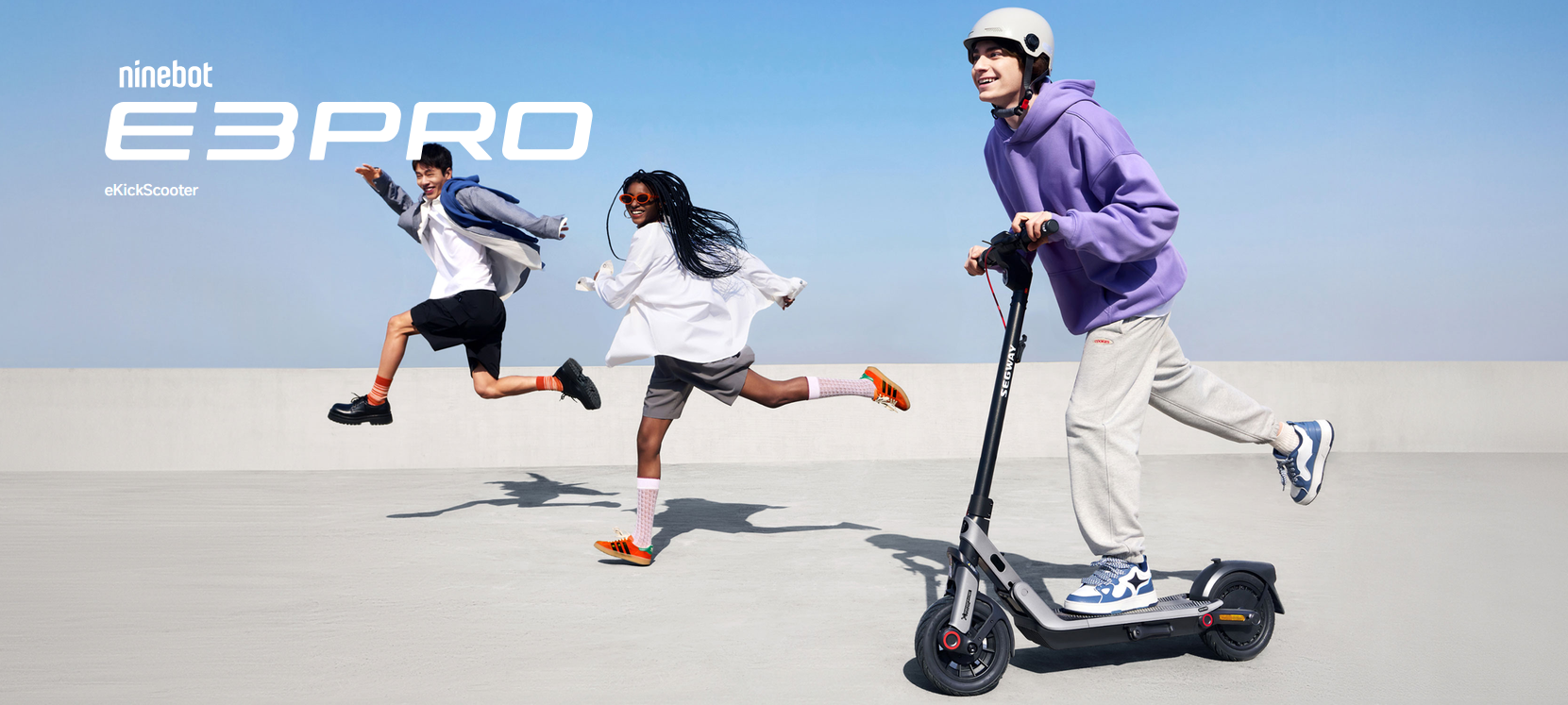 Elektrinis paspirtukas Segway E3 Pro E eKickScooter | 800 W | iki 25 km/h | 10