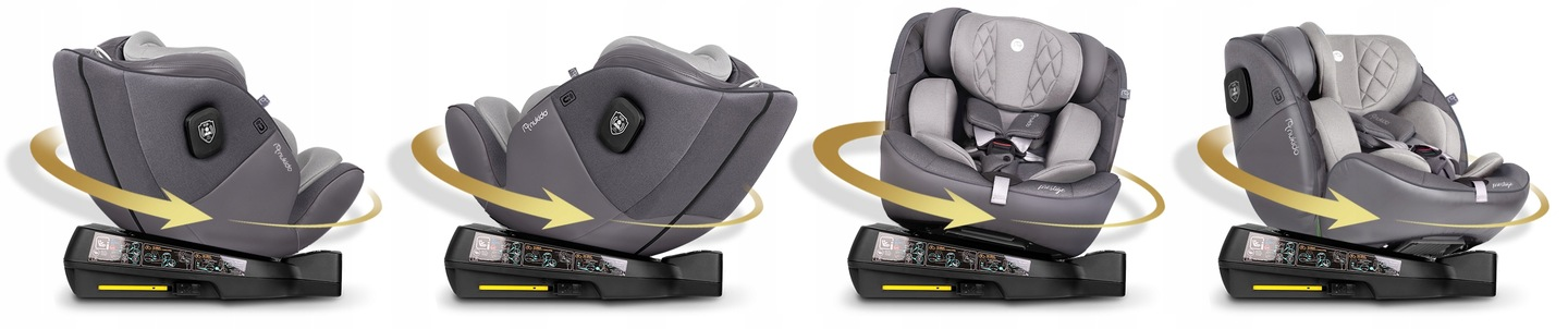 „Nukido Prestige Line“ automobilinė kėdutė, pilka, 0-36 kg, ISOFIX aprašymas - Prekės nuotrauka