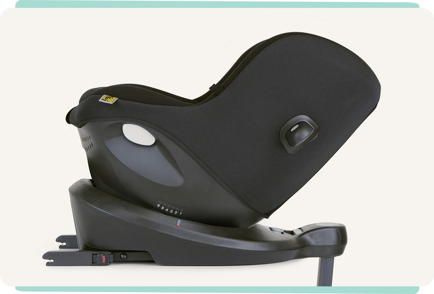 Automobilinė kėdutė Joie i-Spin 360, 40–105 cm, Juoda (su tinkliniais apvadais) aprašymas - Prekės nuotrauka