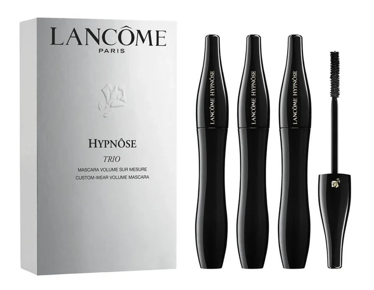 Apimties suteikiantis blakstienų tušas Lancôme Hypnôse Trio, spalva: 01 Noir Hypnotic, 3x6 ml aprašymas - Prekės nuotrauka