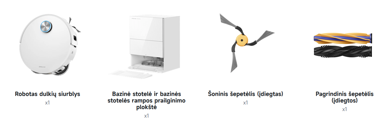 Dulkių siurblys - robotas Dreame X60 Pro Ultra Complete, juodas aprašymas - Prekės nuotrauka Dulkių siurblys - robotas Dreame X60 Pro Ultra Complete, juodas aprašymas - Prekės nuotrauka