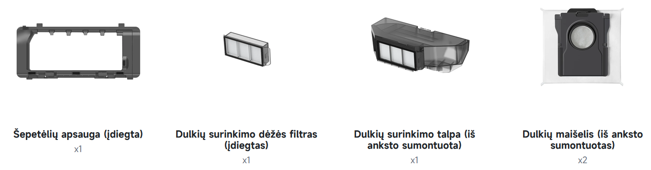 Dulkių siurblys - robotas Dreame X60 Pro Ultra Complete, juodas aprašymas - Prekės nuotrauka Dulkių siurblys - robotas Dreame X60 Pro Ultra Complete, juodas aprašymas - Prekės nuotrauka