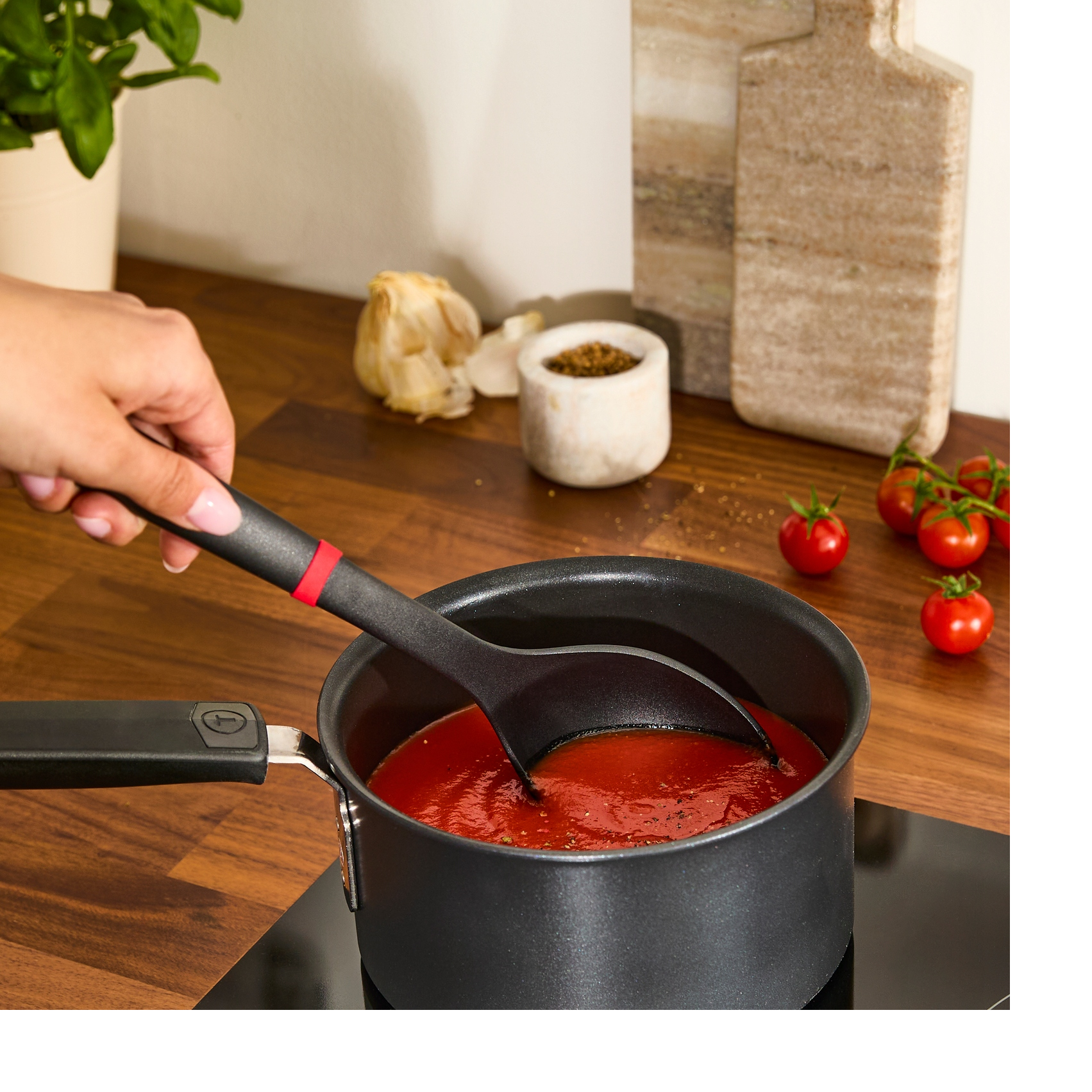 Tefal Ingenio+ K1980334 virtuvinis šaukštas-mentelė aprašymas - Prekės nuotrauka