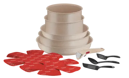 Nelimpančių puodų ir keptuvių rinkinys Tefal Ingenio Delight L7839002, 17 dalių aprašymas - Prekės nuotrauka