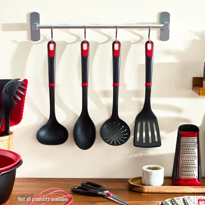 Tefal Ingenio+ nailoninis samtis K1980434, juodas/raudonas aprašymas - Prekės nuotrauka