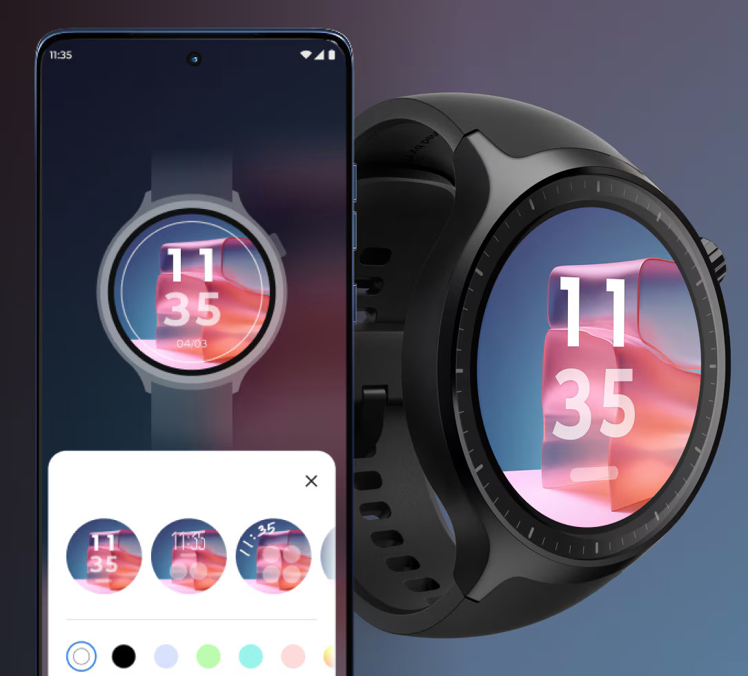 Išmanusis laikrodis MOTOROLA moto watch, sidabrinis, su sidabrine ir žalia apyrankėmis aprašymas - Prekės nuotrauka