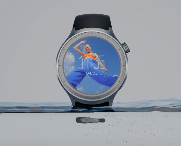 Išmanusis laikrodis MOTOROLA moto watch, sidabrinis, su sidabrine ir žalia apyrankėmis aprašymas - Prekės nuotrauka