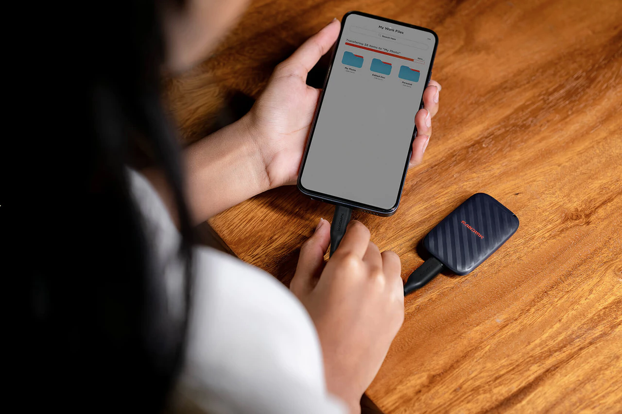 Išorinis kietasis diskas SanDisk Portable Drive, 1 TB aprašymas - Prekės nuotrauka