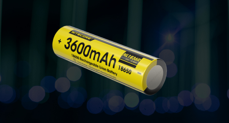 Nitecore NL1836R 18650 Li-Ion įkraunama baterija su USB-C, 3600 mAh, 6 A aprašymas - Prekės nuotrauka