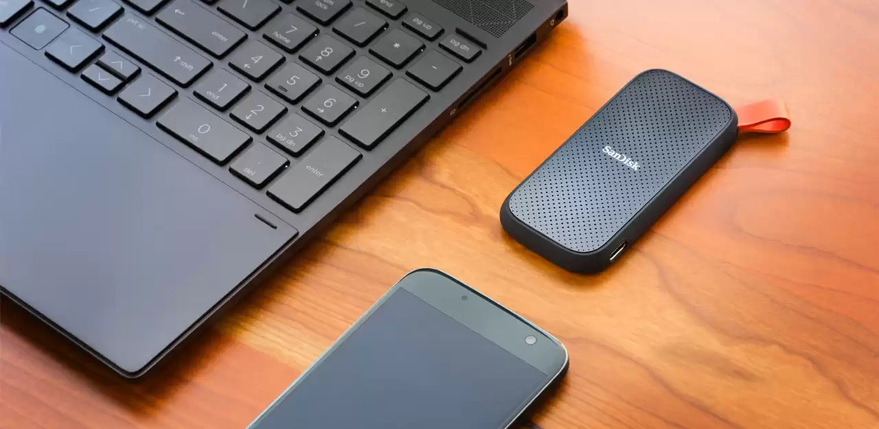 Išorinis kietasis diskas SanDisk Portable SSD 1 TB aprašymas - Prekės nuotrauka