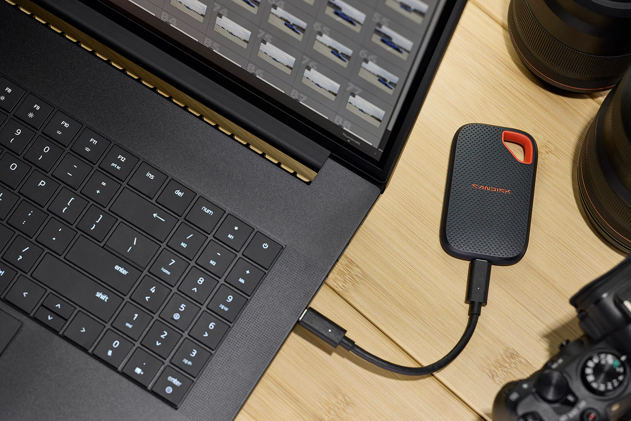 Išorinis kietasis diskas SanDisk Extreme Portable 4 TB aprašymas - Prekės nuotrauka