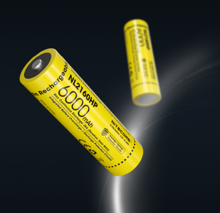 Nitecore NL2160HP 21700 Li-Ion įkraunama baterija, 6000 mAh, 20 A aprašymas - Prekės nuotrauka