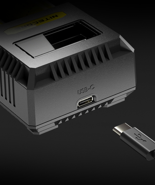 Nitecore Ci2 išmanusis dviejų lizdų USB-C baterijų įkroviklis, iki 3000 mA aprašymas - Prekės nuotrauka