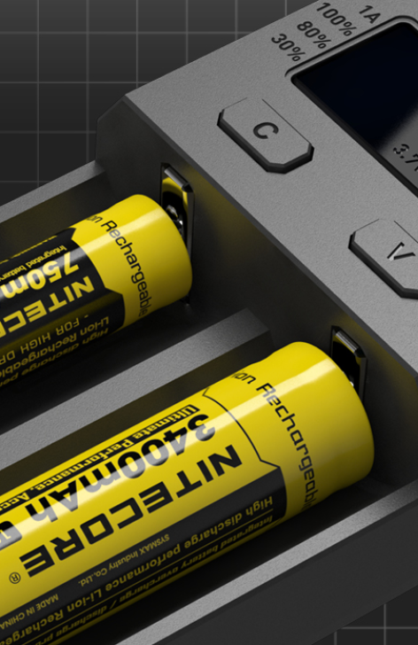 Nitecore NEW i2 išmanusis dviejų lizdų baterijų įkroviklis, 1000 mA aprašymas - Prekės nuotrauka