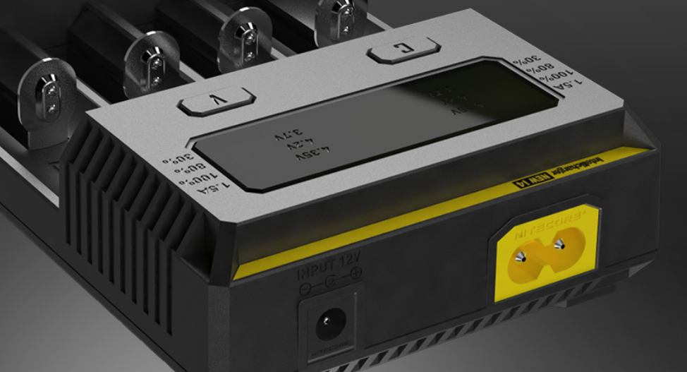 Nitecore NEW i4 išmanusis keturių lizdų baterijų įkroviklis, 1500 mA aprašymas - Prekės nuotrauka