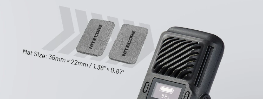 Nitecore EMR25 Elektroninis uodų ir kenkėjų repelentas, 12000 mAh, iki 12 val., 40 kHz, IPX5 aprašymas - Prekės nuotrauka