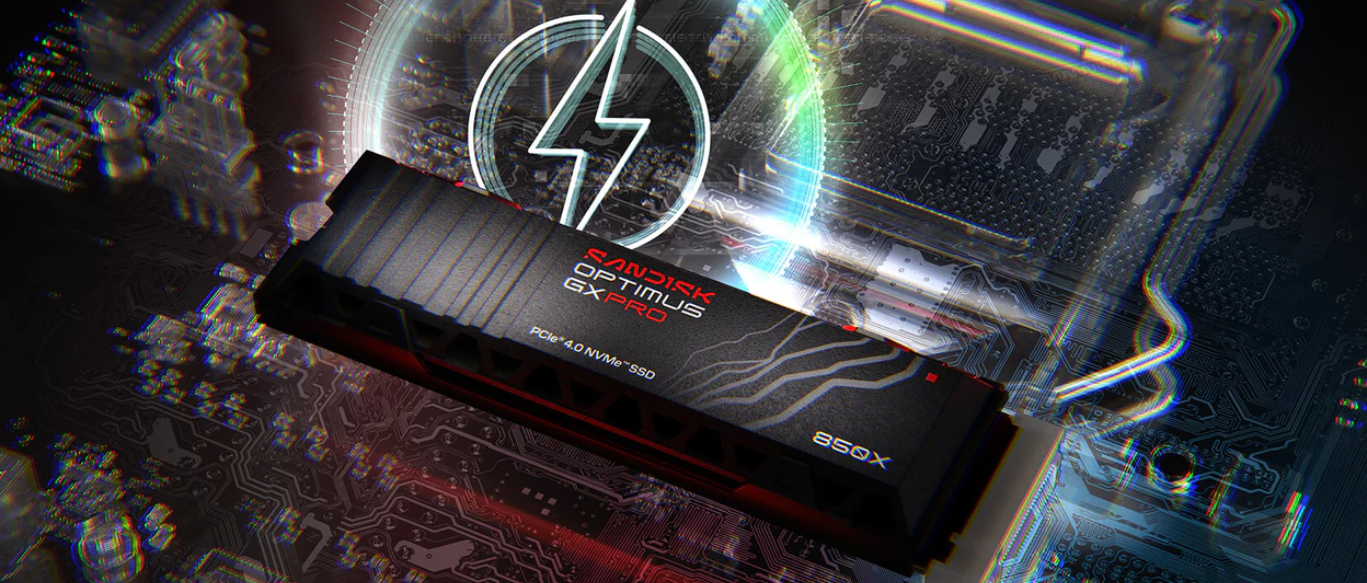 Kietasis diskas SanDisk Optimus GX PRO 850X 2TB M.2 PCIe 4.0 NVMe, be radiatoriaus aprašymas - Prekės nuotrauka