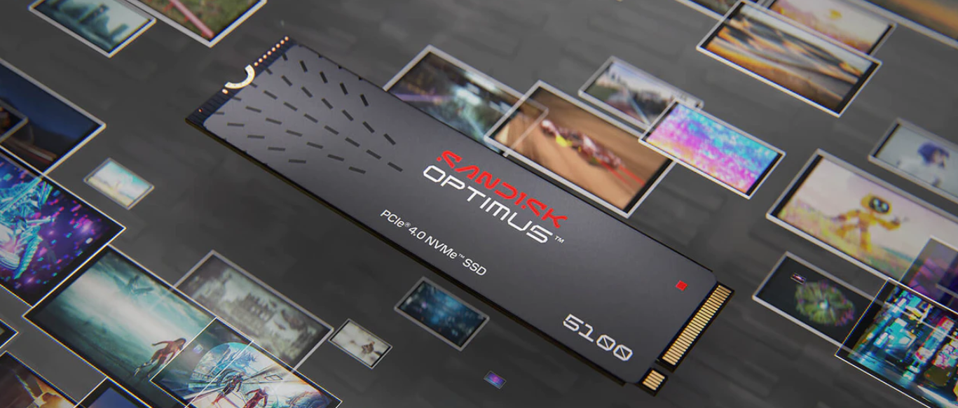 Kietasis diskas SanDisk Optimus 5100 1TB M.2 PCIe 4.0 NVMe aprašymas - Prekės nuotrauka