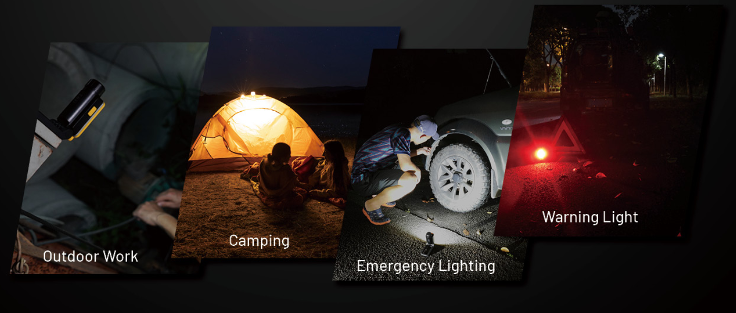 Nitecore NWL20 Darbinis žibintas, 600 lm, iki 93 m, 5000 mAh, USB-C, IPX5 aprašymas - Prekės nuotrauka