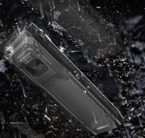 Nitecore EDC23 Žibintuvėlis, 2500 lm, iki 280 m, OLED ekranas, 1500 mAh, USB-C, IP54 aprašymas - Prekės nuotrauka