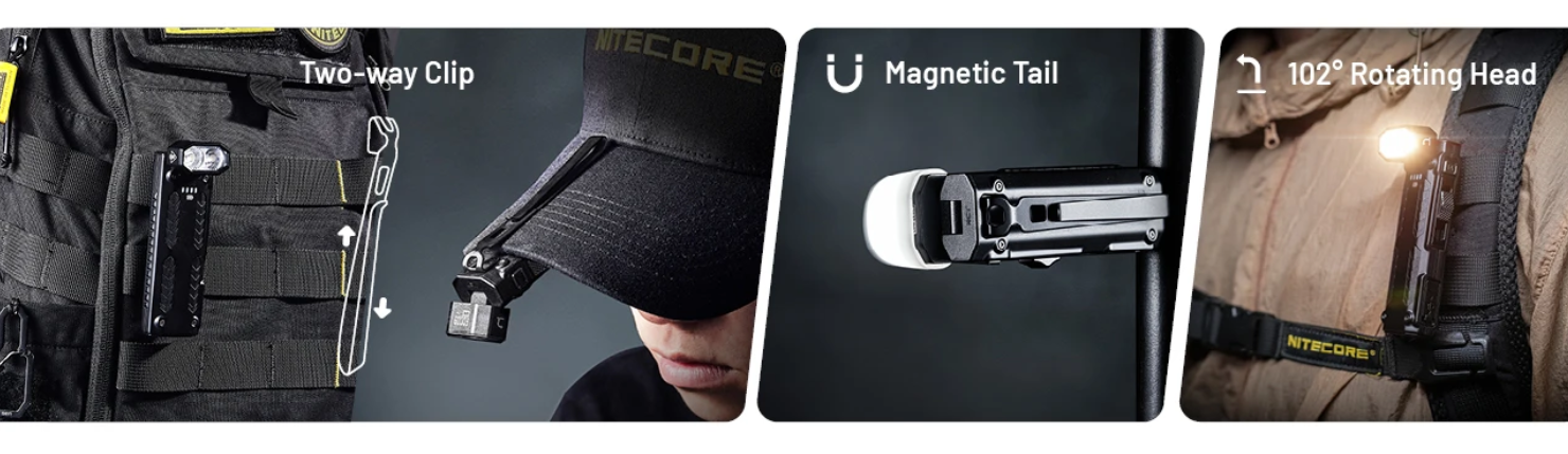Nitecore EDC09 Žibintuvėlis, 1600 lm, 3 šviesos temperatūros, iki 153 m, 1100 mAh, USB-C, IPX6 aprašymas - Prekės nuotrauka