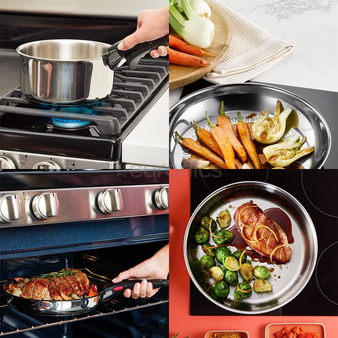 Puodų ir keptuvių rinkinys Tefal Ingenio Cook Eat L881S604, 6 dalių aprašymas - Prekės nuotrauka