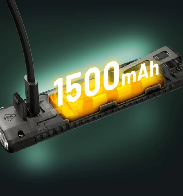 Nitecore EDC07 Žibintuvėlis, 1500 lm, 3 šviesos temperatūros, iki 132 m, 1500 mAh, USB-C, IP67 aprašymas - Prekės nuotrauka