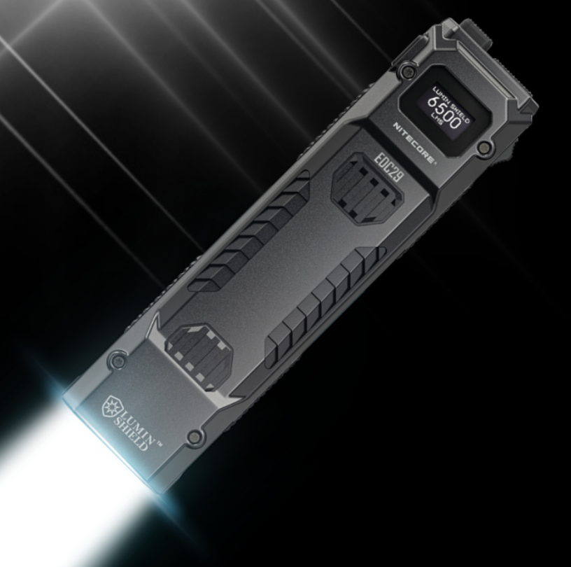 Nitecore EDC29 Žibintuvėlis, 6500 lm, iki 400 m, OLED ekranas, 2500 mAh, USB-C, IP54 aprašymas - Prekės nuotrauka