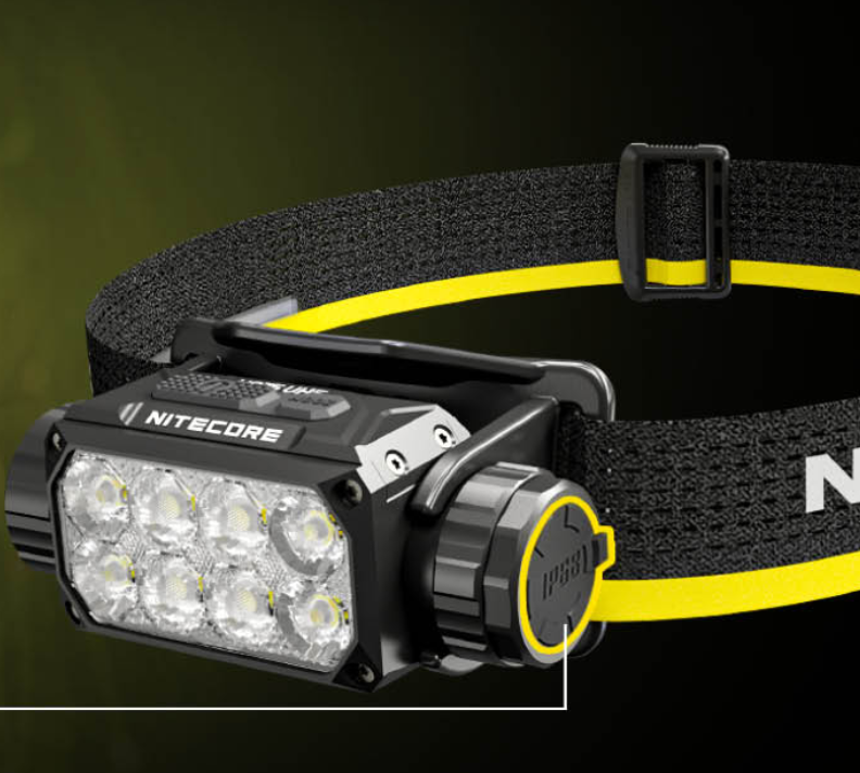 Nitecore HC75 UHE Prožektorius ant galvos, 3000 lm, 192 m, 5500 mAh, USB-C, IP68 aprašymas - Prekės nuotrauka