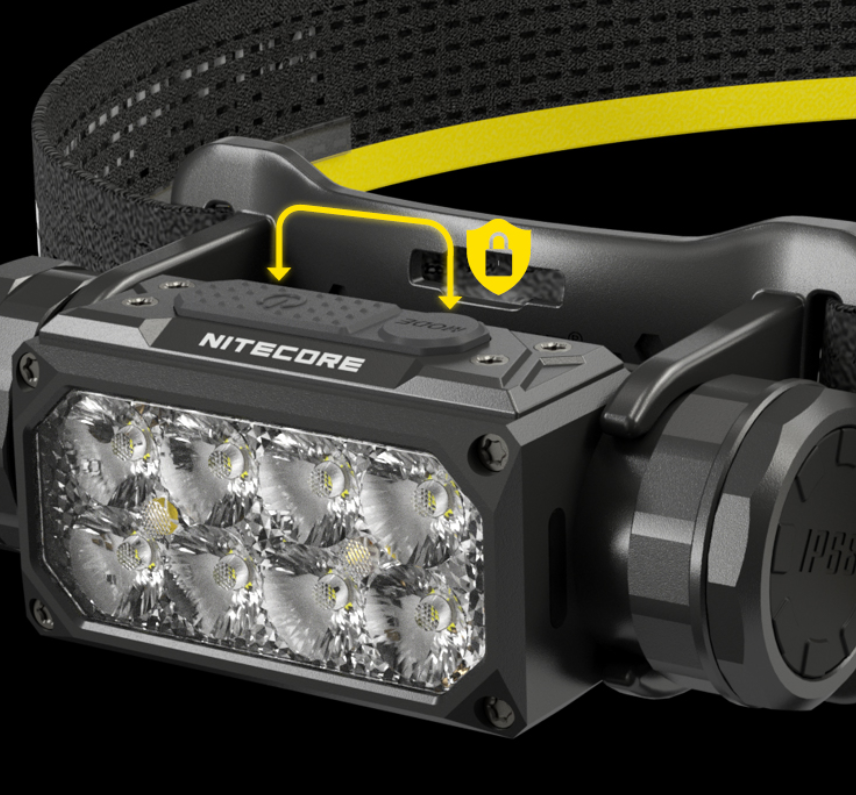 Nitecore HC65 UHE Prožektorius ant galvos, 2000 lm, 222 m, 4000 mAh, USB-C, IP68 aprašymas - Prekės nuotrauka