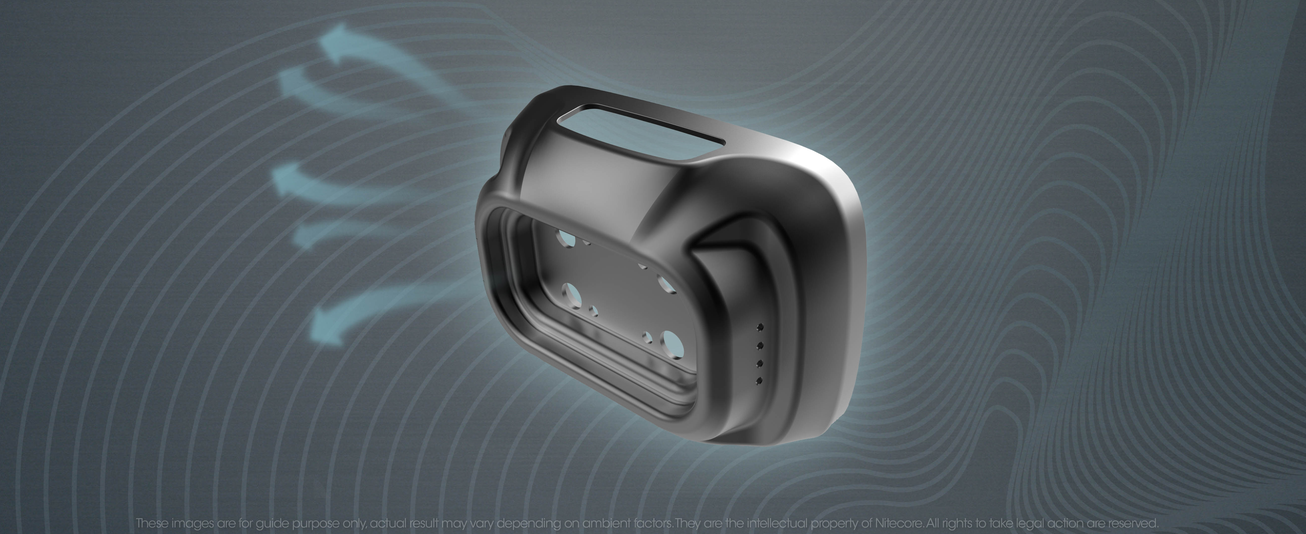 Nitecore NU33 Prožektorius ant galvos, 700 lm, 135 m, 2000 mAh, USB-C, IP66 aprašymas - Prekės nuotrauka