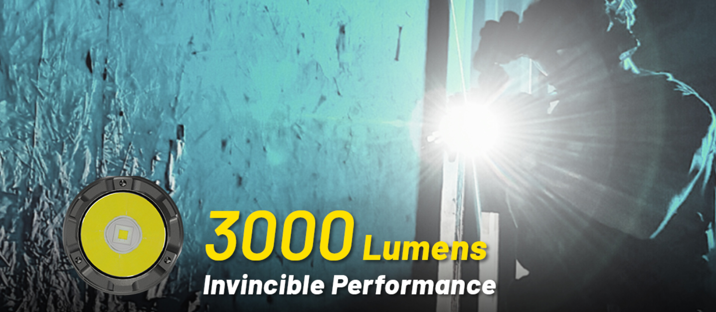 Nitecore P23i Taktinis žibintuvėlis, 3000 lm, iki 470 m, 5000 mAh, USB-C, IP68 aprašymas - Prekės nuotrauka