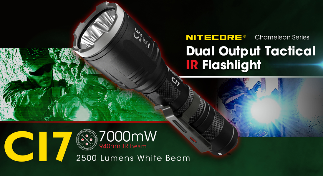 Žibintuvėlis Nitecore CI7 2500 lm aprašymas - Prekės nuotrauka