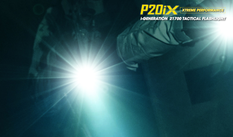 Nitecore P20iX Taktinis žibintuvėlis, 4000 lm, iki 221 m, 5000 mAh, USB-C, IP68 aprašymas - Prekės nuotrauka