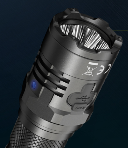 Nitecore P20iX Taktinis žibintuvėlis, 4000 lm, iki 221 m, 5000 mAh, USB-C, IP68 aprašymas - Prekės nuotrauka