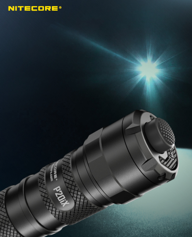 Nitecore P20iX Taktinis žibintuvėlis, 4000 lm, iki 221 m, 5000 mAh, USB-C, IP68 aprašymas - Prekės nuotrauka