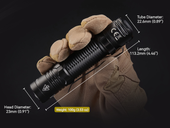 Nitecore EDC31 Žibintuvėlis, 3500 lm, iki 380 m, 3800 mAh, USB-C, IP68 aprašymas - Prekės nuotrauka