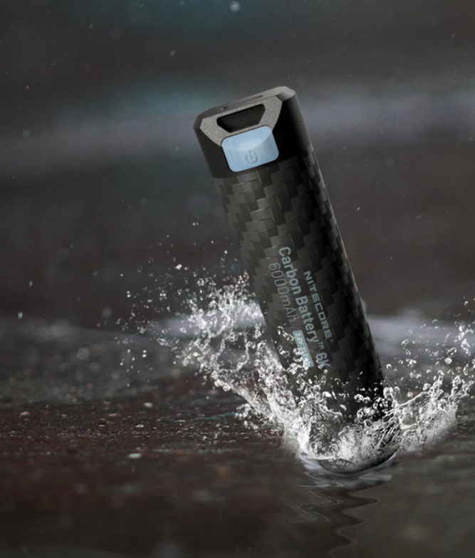 Nitecore Carbon Battery 6K Išorinė baterija, 6000 mAh, 10 W, USB-C, IP68 aprašymas - Prekės nuotrauka