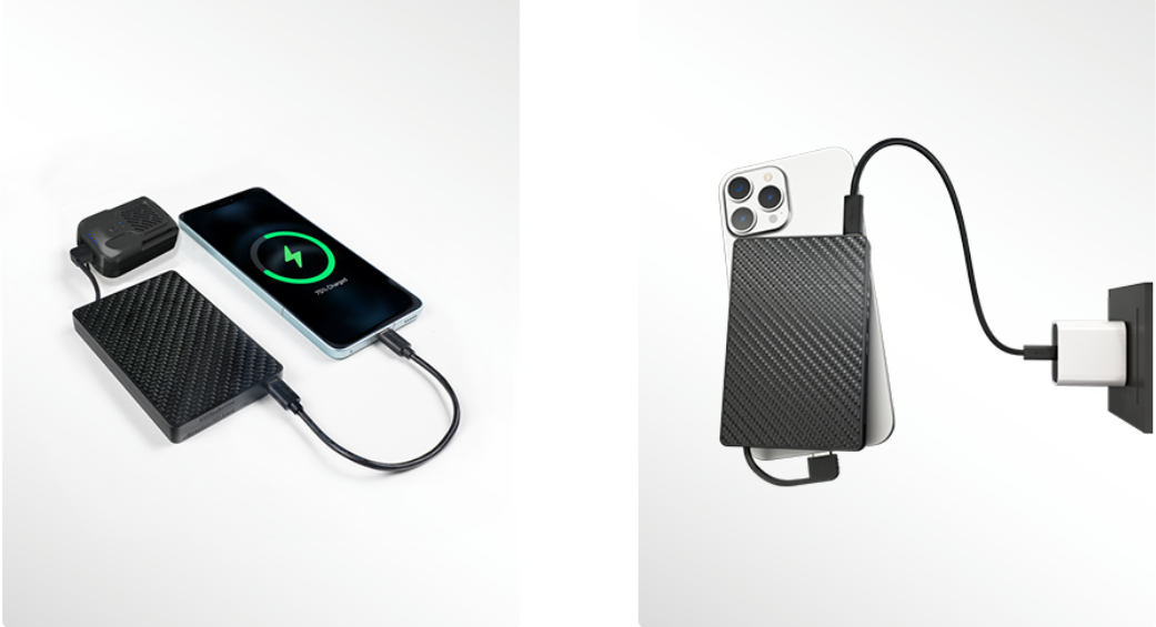 Nitecore POCKET 10000 Išorinė baterija, 10000 mAh, 22,5 W, integruotas USB-C laidas, IP65 aprašymas - Prekės nuotrauka