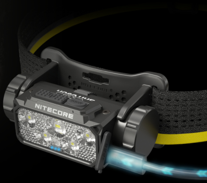 Nitecore HC60 UHE Prožektorius ant galvos, 1600 lm, 157 m, 4000 mAh, USB-C, IP68 aprašymas - Prekės nuotrauka