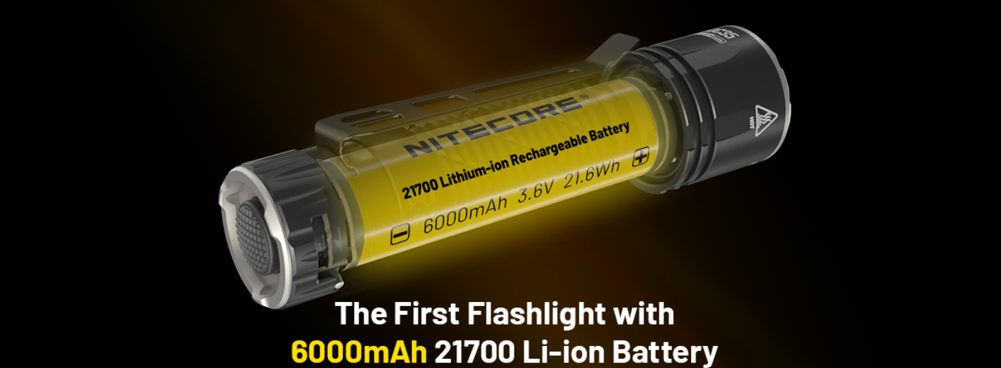 Nitecore EDC35 Taktinis žibintuvėlis, 5000 lm, iki 550 m, 6000 mAh, USB-C, IP68 aprašymas - Prekės nuotrauka