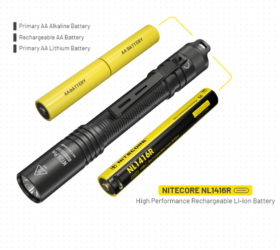 Žibintuvėlis Nitecore MT2A, 345 lm aprašymas - Prekės nuotrauka