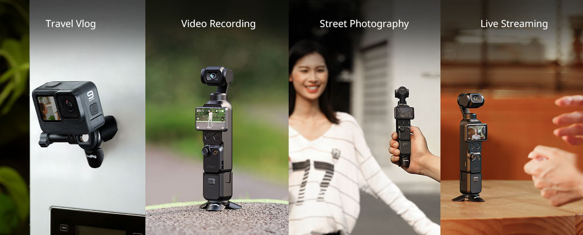 Mini trikojis SmallRig 6083, skirtas DJI Osmo Pocket 3 / 4, 1/4
