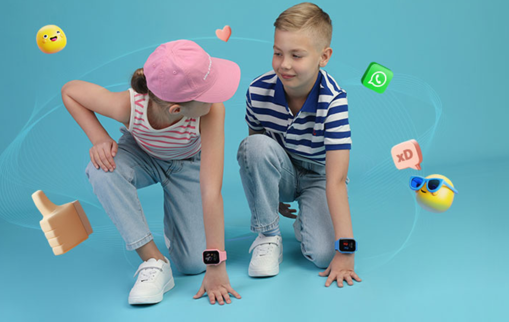 Išmanusis laikrodis vaikams su lietuvišku meniu Garett Kids Twin 2 4G, juodos spalvos aprašymas - Prekės nuotrauka