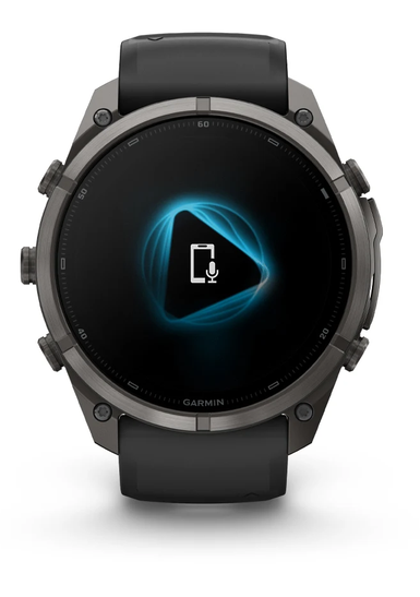 Išmanusis laikrodis Garmin fēnix® 9 Pro – 51mm, Pilkos anglies spalvos DLC titanas su juodos / akmenėlių pilkos spalvos silikoniniu dirželiu | 010-04337-16 aprašymas - Prekės nuotrauka
