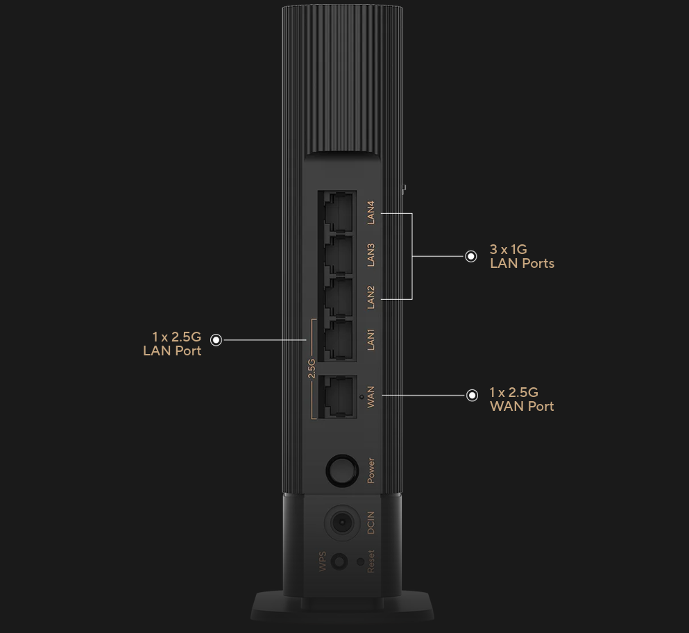 Maršrutizatorius ASUS ProArt Router PRT-BE5000 Tri-Band Wi-Fi 7 aprašymas - Prekės nuotrauka