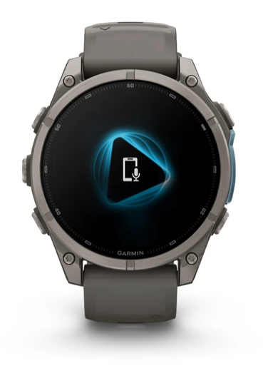 Išmanusis laikrodis Garmin fēnix® 9 – 47mm, Tamsiai pilkas, DLC titanas, su juodu silikoniniu dirželiu | 010-04762-11 aprašymas - Prekės nuotrauka
