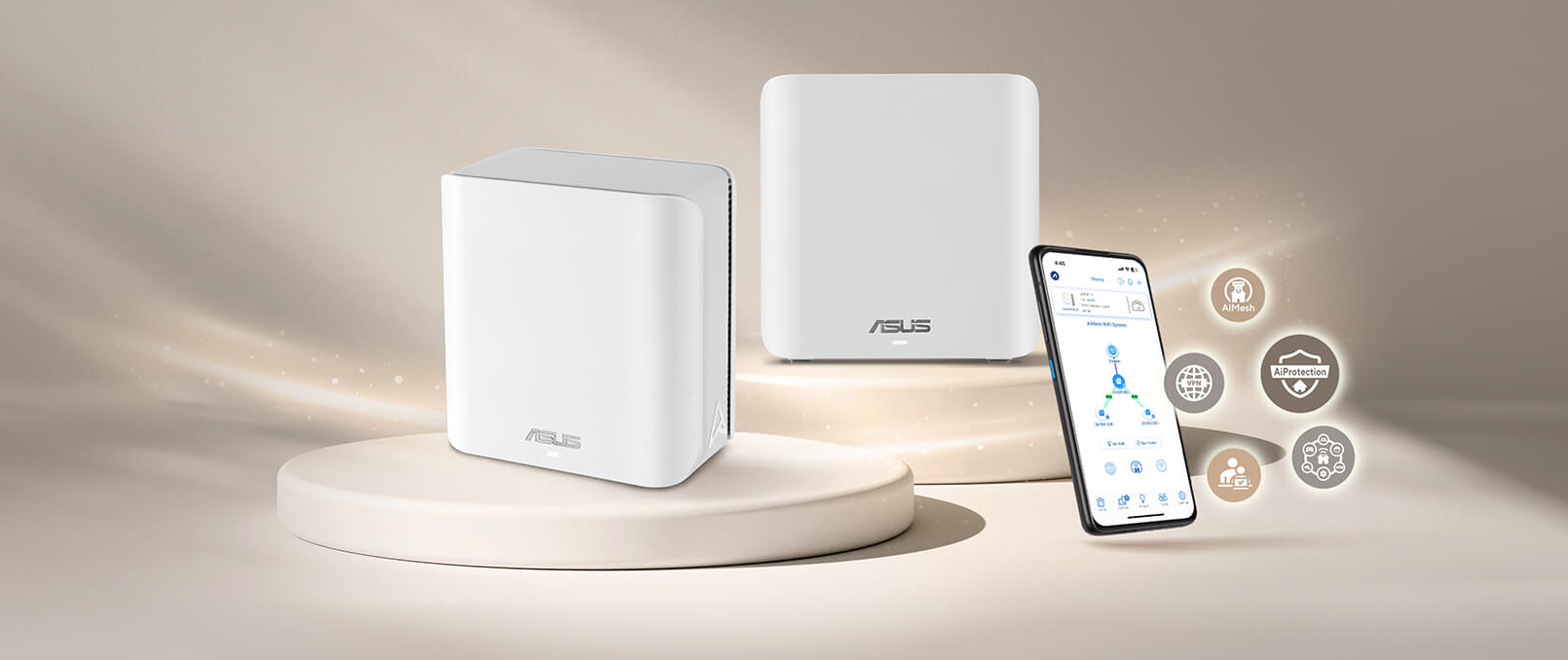 Išplečiamos sistemos maršrutizatorius ASUS ZenWiFi BD4 WiFi 7 BE3600, 1 įrenginio pakuotė aprašymas - Prekės nuotrauka